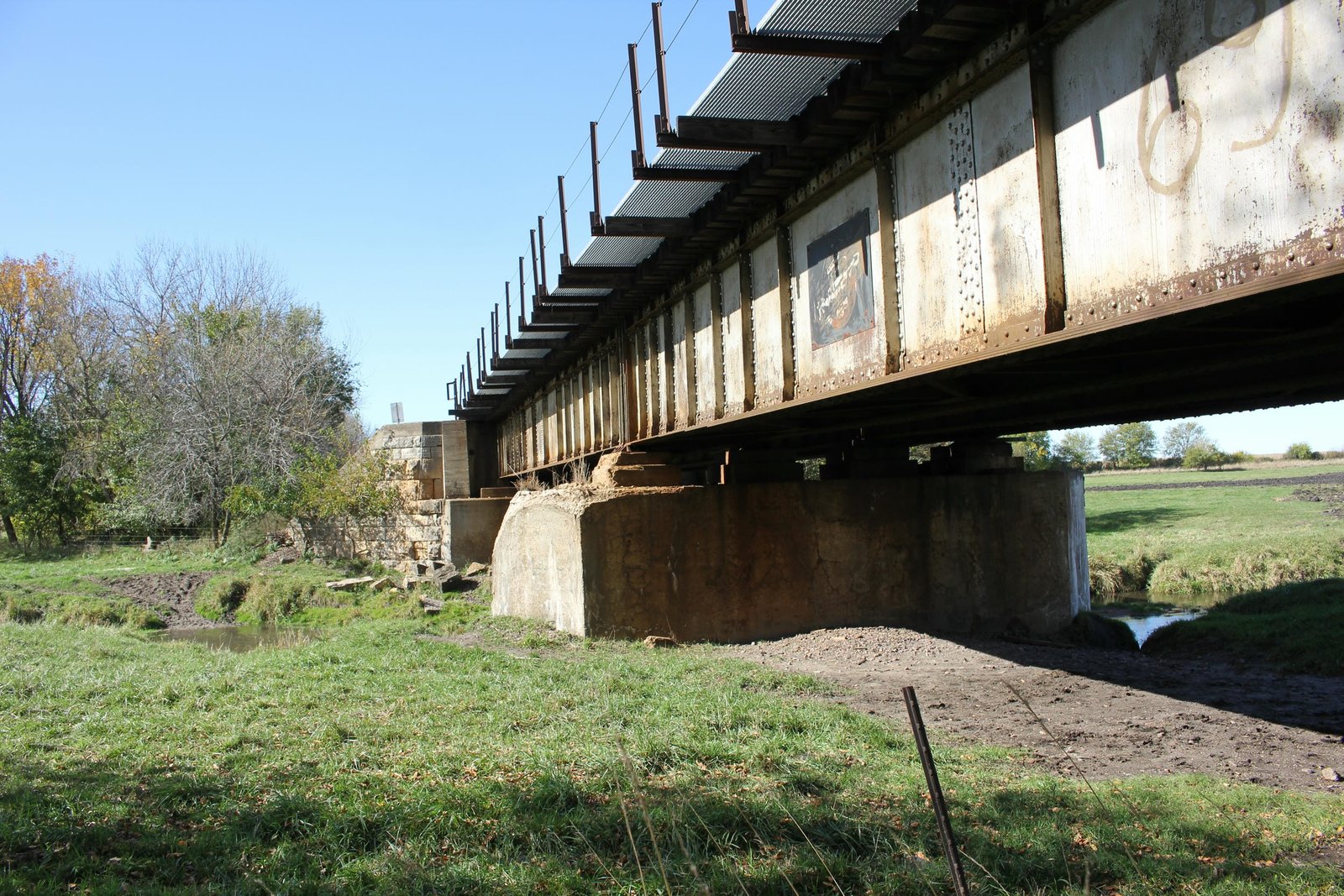 Looking west